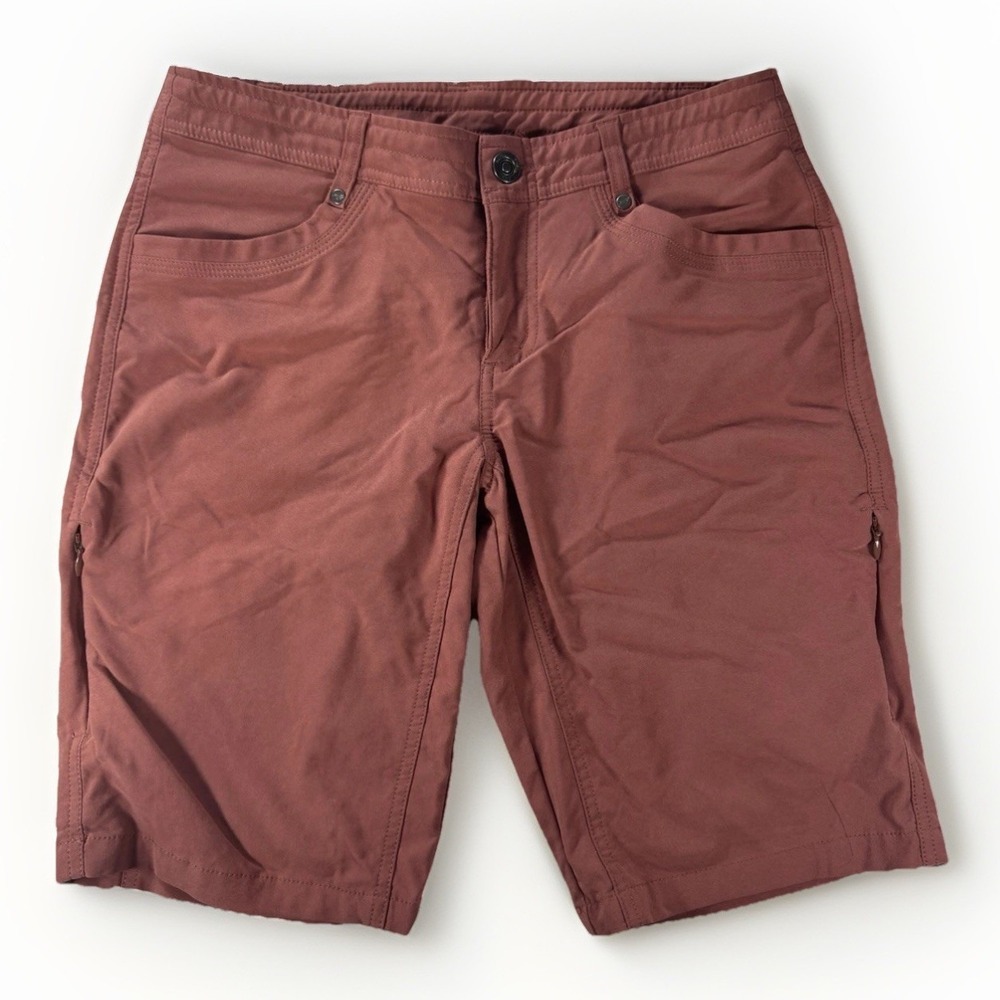 Kuhl Hiking Shorts Womens 6 Rust Orange Outdoor Trail Lightweight